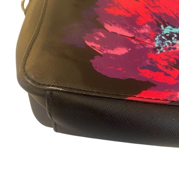 Trina Turk Black Multi-Colored Floral Crossbody w/ Detachable Handle. - Picture 12 of 12